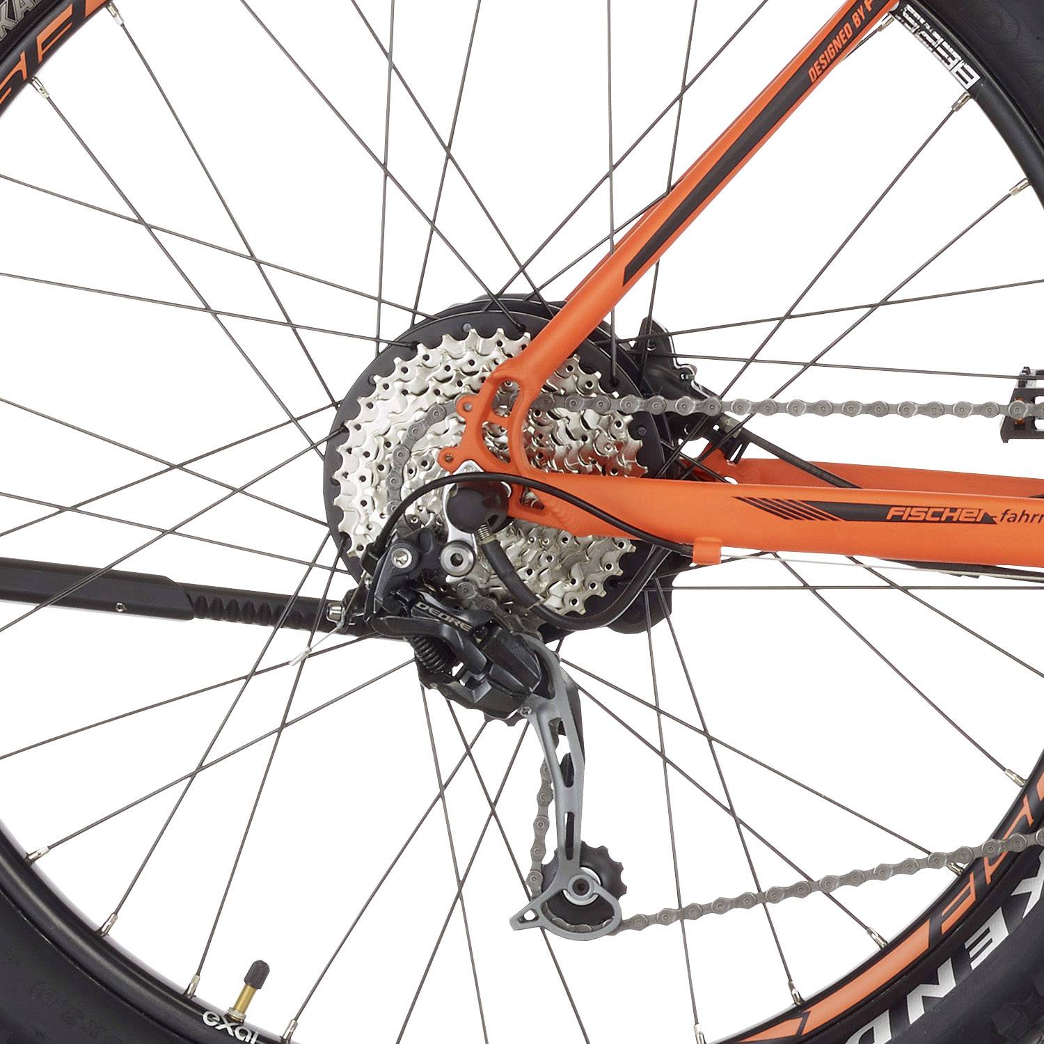 Fischer Fahrrad EM 1723 E-Bike mit Trittantrieb Signal-Orange Li-Ion 48V 11.6Ah