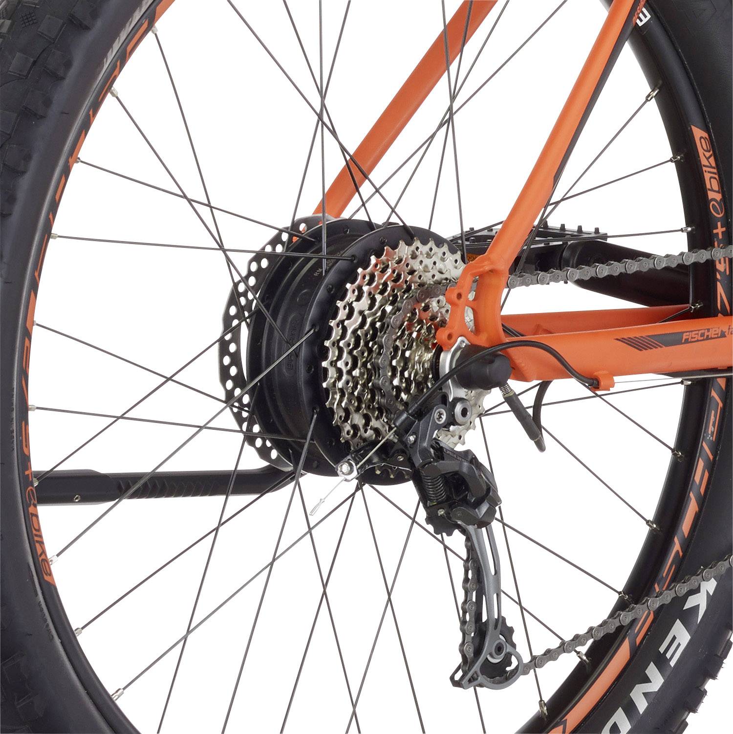 Fischer Fahrrad EM 1723 E-Bike mit Trittantrieb Signal-Orange Li-Ion 48V 11.6Ah