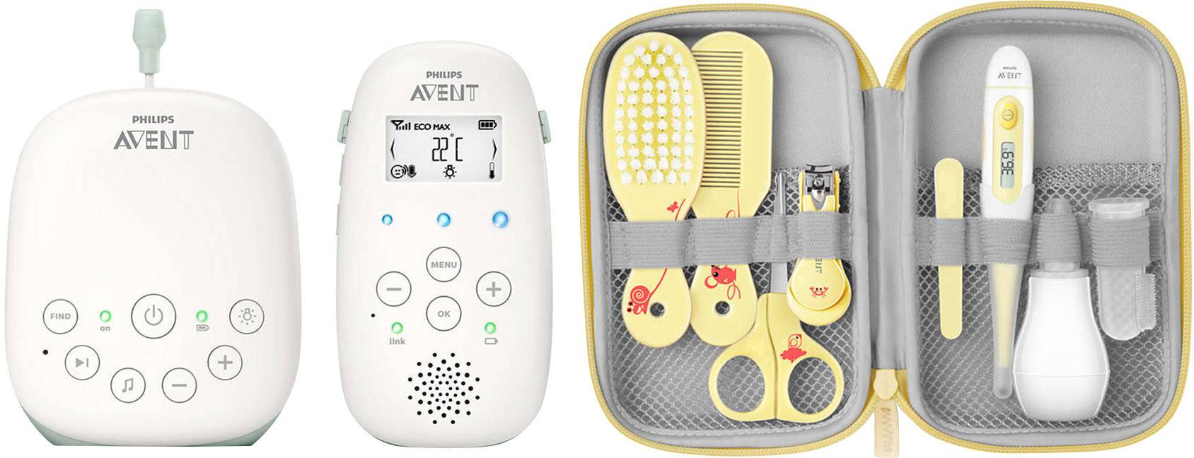 Philips Avent SCD711/26 + SCH400/00 Babyphone DECT 1880 - 1900MHz