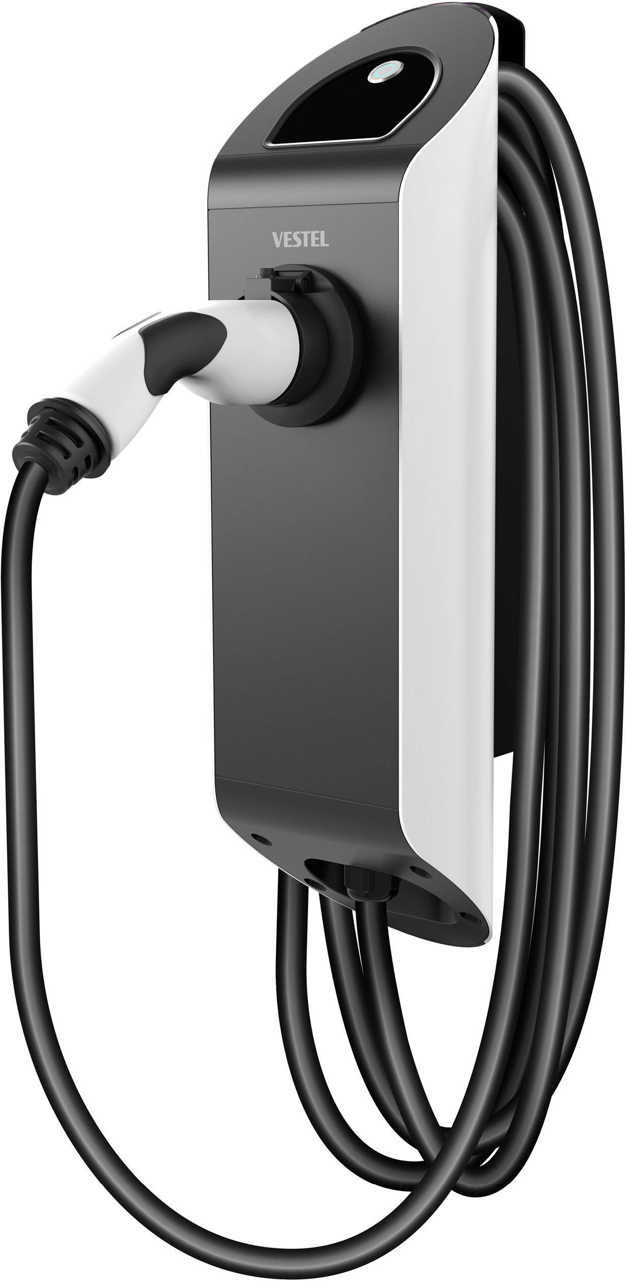 VESTEL EVC02-AC11R-T2P-6 eMobility Ladestation Typ 2 Mode 3 16A 11kW RFID