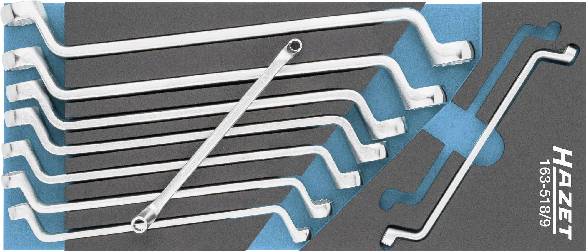 Hazet 163-518/9 Doppel-Ringschlüssel-Satz 9teilig Schlüsselweite (Metrisch) 6 - 23 mm