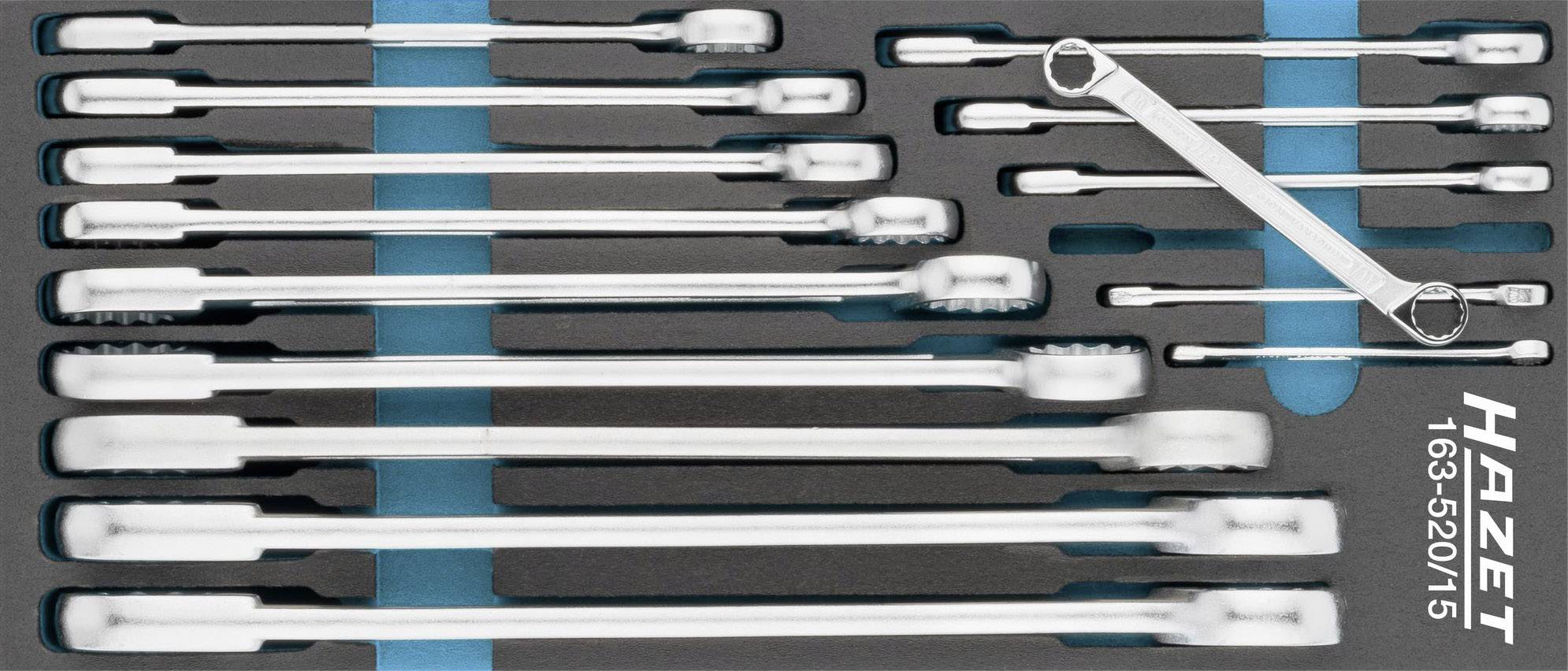 Hazet 163-520/15 Doppel-Ringschlüssel-Satz Schlüsselweite (Metrisch) 6 - 34mm