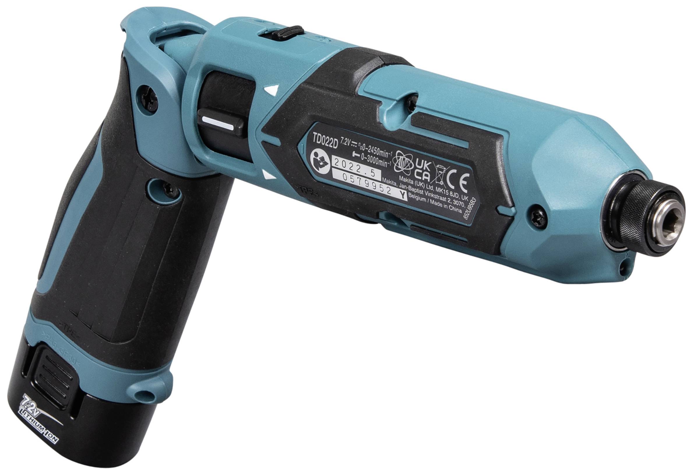 Makita TD022DSE Schlagschrauber 7.2V 1.5Ah Li-Ion inkl. 2. Akku, inkl. Tasche
