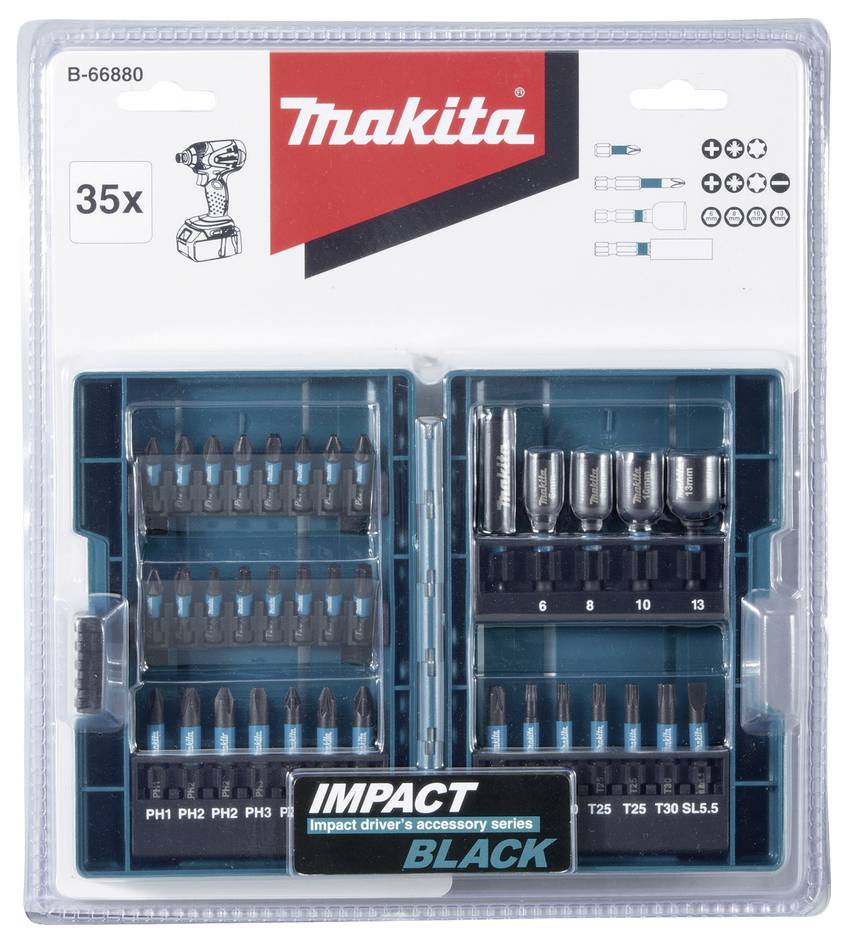 Makita B-66880 Bit-Set 35teilig