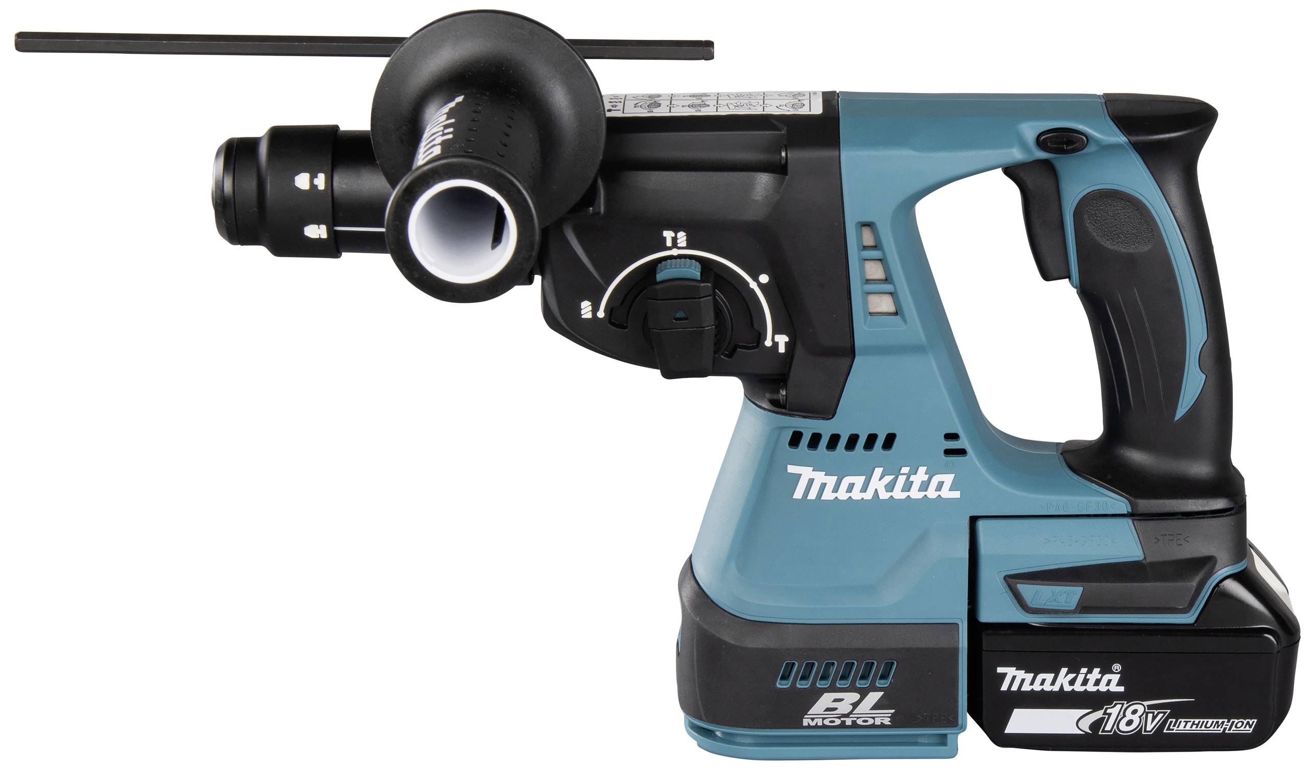 Makita DHR243RTJ SDS-Plus-Akku-Kombihammer 18 V 5 Ah Li-Ion