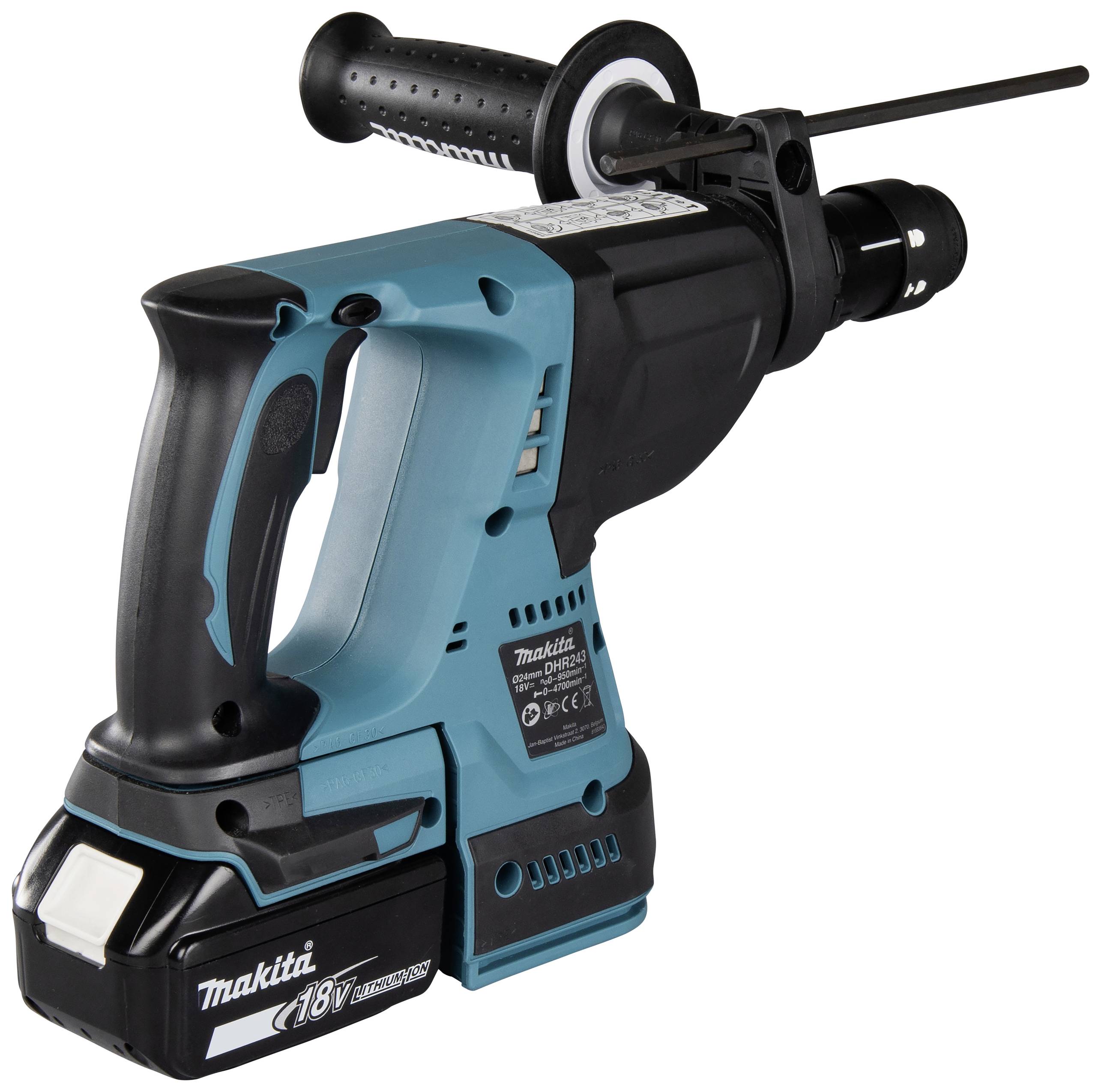 Makita DHR243RTJ SDS-Plus-Akku-Kombihammer 18 V 5 Ah Li-Ion