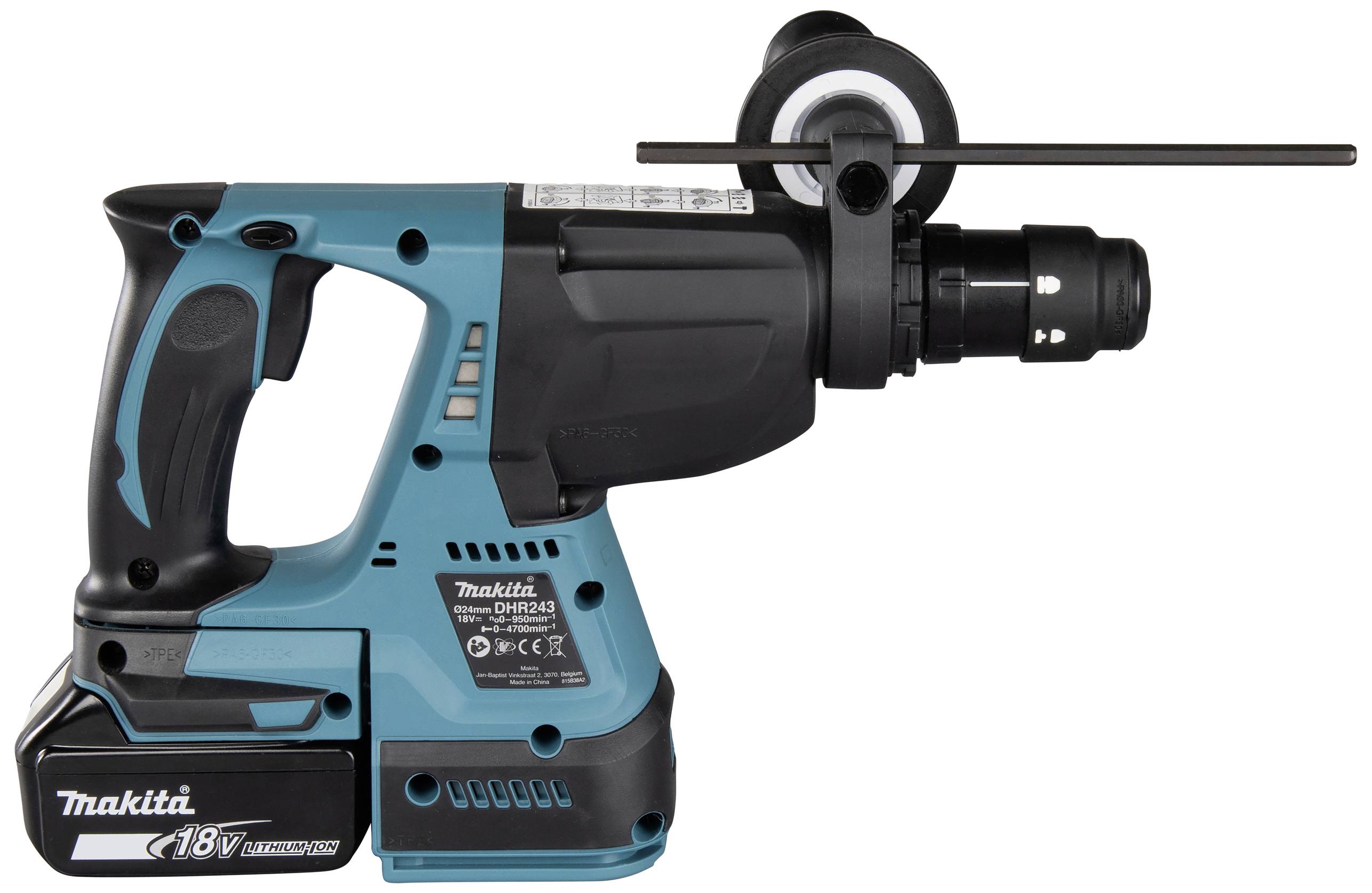 Makita DHR243RTJ SDS-Plus-Akku-Kombihammer 18 V 5 Ah Li-Ion