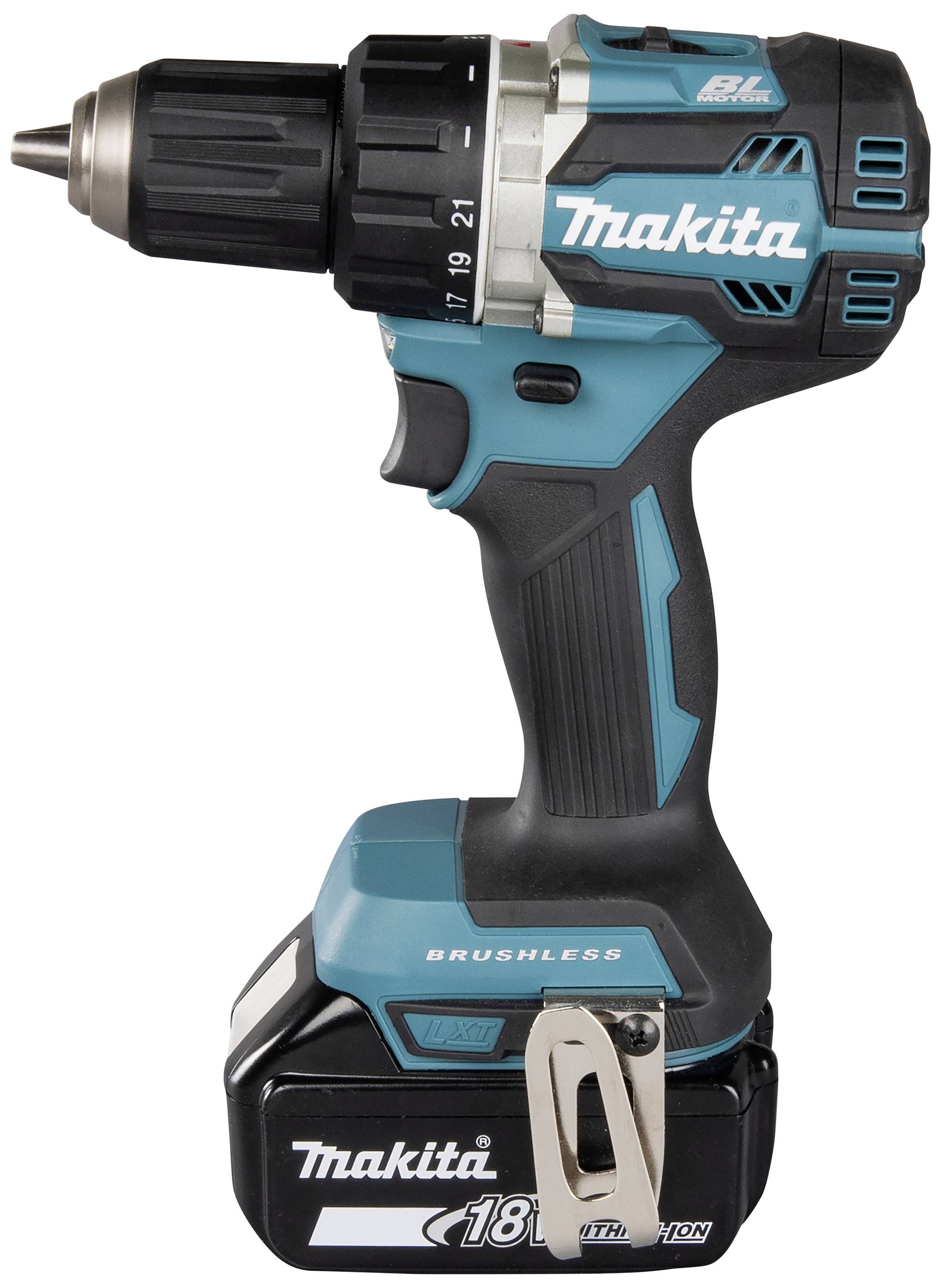 Makita DDF484RTJ Akku-Bohrschrauber 18V 5Ah Li-Ion inkl. 2. Akku, inkl. Koffer