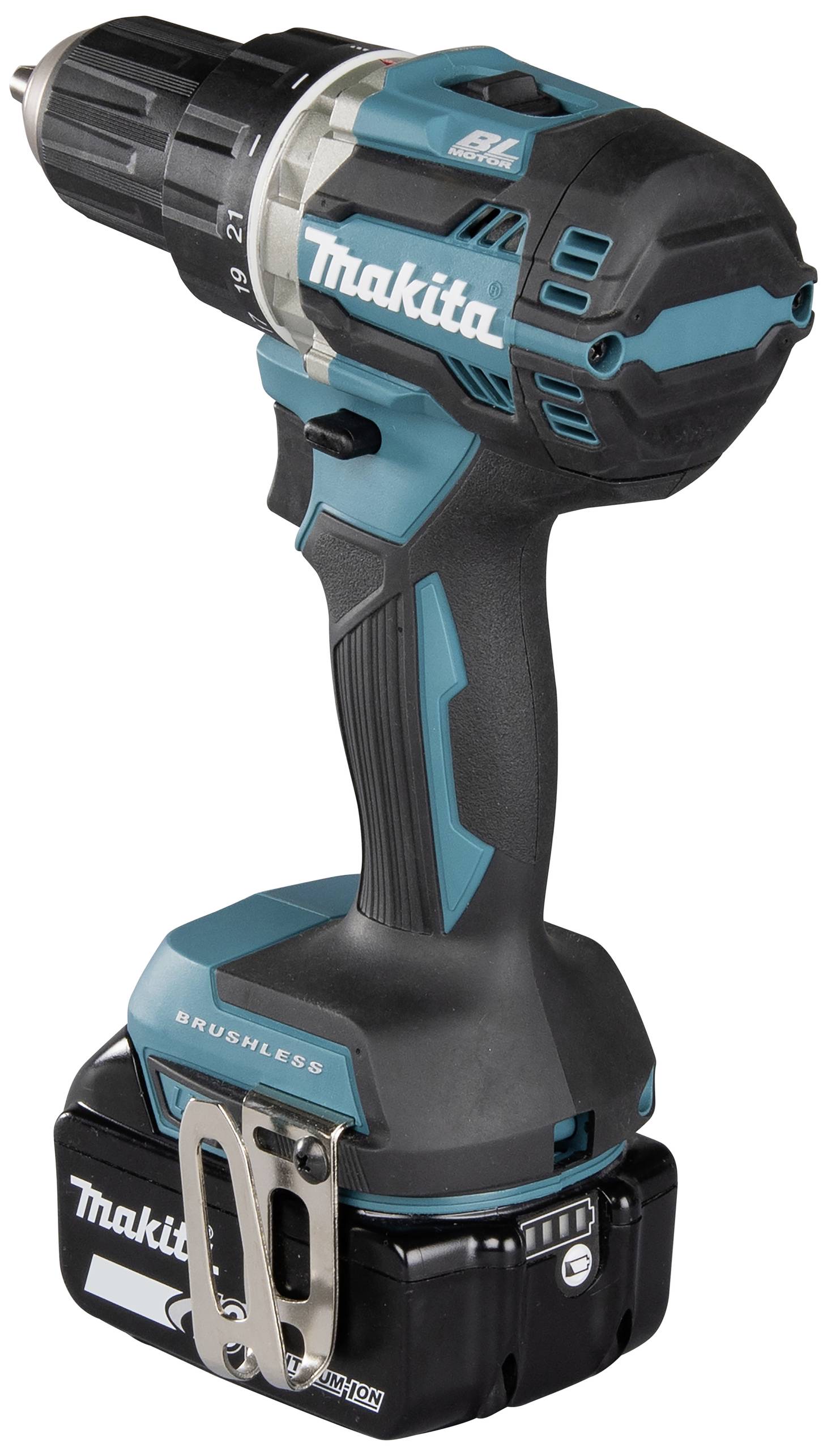Makita DDF484RTJ Akku-Bohrschrauber 18V 5Ah Li-Ion inkl. 2. Akku, inkl. Koffer
