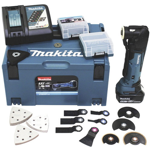 Makita DTM51RT1J3 Akku-Multifunktionswerkzeug 18V 5Ah