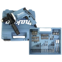 Makita HP1631KX3 1-Gang-Schlagbohrmaschine 710W mit Zubehör, inkl. Koffer Makita HP1631KX3 1-Gang-Schlagbohrmaschine 710W mit Zubehör, inkl. Koffer