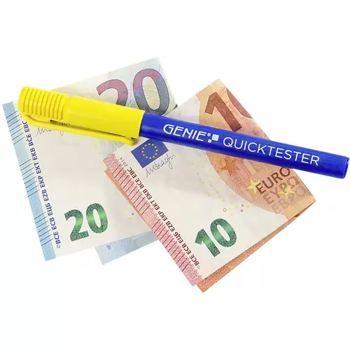 Genie Quicktester Geldscheinprüfstift für 1,46€ (statt 5€) - Prime Genie Quicktester Geldscheinprüfstift für 1,46€ (statt 5€) - Prime