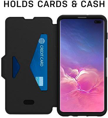 Otterbox Strada Folio für Galaxy S10+ Flip Cover Samsung Galaxy S10+ Espresso