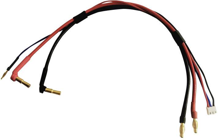 XCeed Ladekabel [2x 4mm Goldkontaktstecker - 2x 4mm Goldkontaktstecker, 5mm Goldkontaktstecker] 0.60m hochflexibel XCD-107265