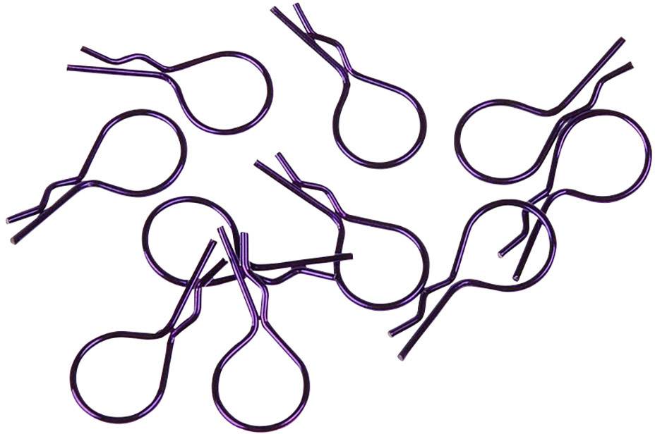 XCeed 1:10 Karosserie-Klammern Lila (metallic) 1St.