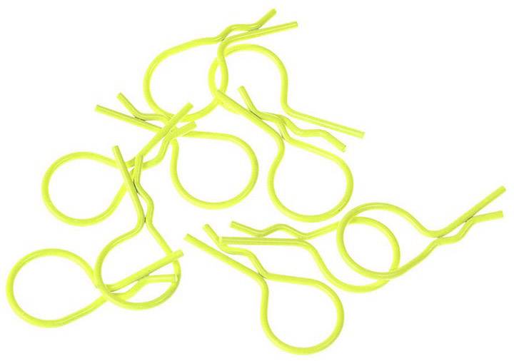 XCeed 1:10 Karosserie-Klammern Gelb (fluoreszierend) 1St.