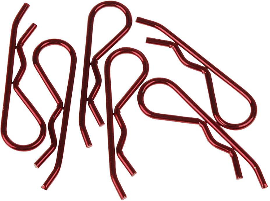 XCeed 1:8 Karosserie-Klammern Rot (metallic) 1St.