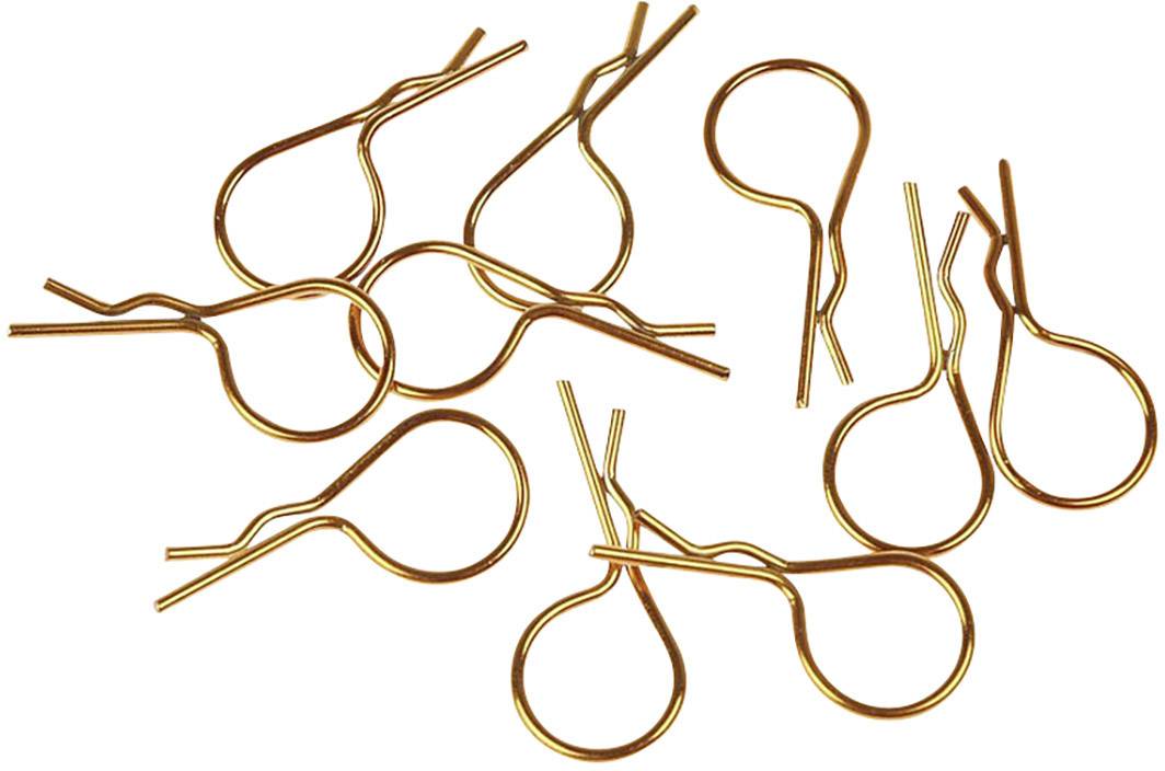 XCeed 1:10 Karosserie-Klammern Gold 1St.