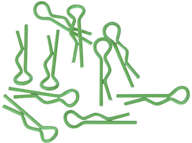 XCeed 1:10 Karosserie-Klammern Grün (fluoreszierend) 1St.