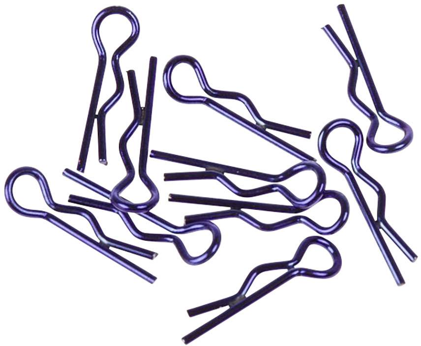 XCeed 1:10 Karosserie-Klammern Blau (metallic) 1St.