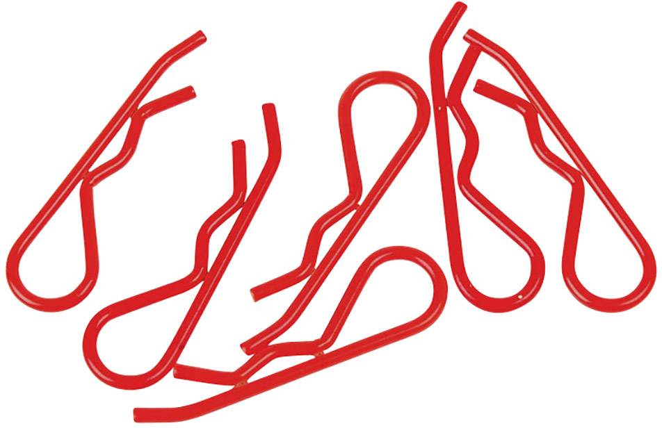 XCeed 1:8 Karosserie-Klammern Rot (fluoreszierend) 1St.