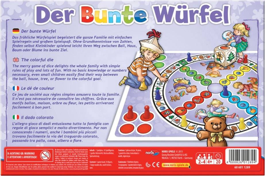 Noris Spiele Noris Spiele Der bunte Würfel 606011289