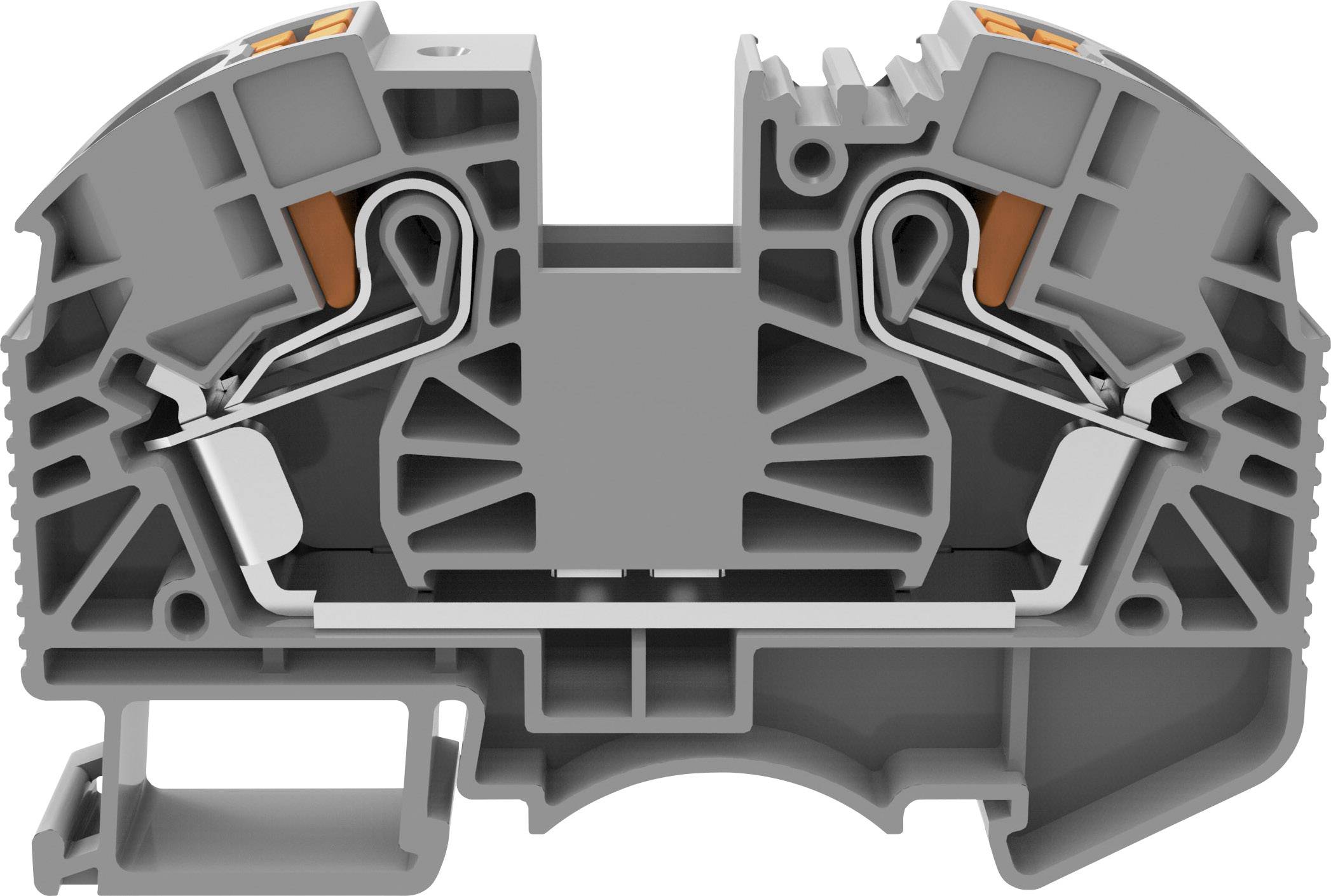 Degson DS16-01P-11-00-A(H) Durchgangsklemme Push-In-Klemme Grau