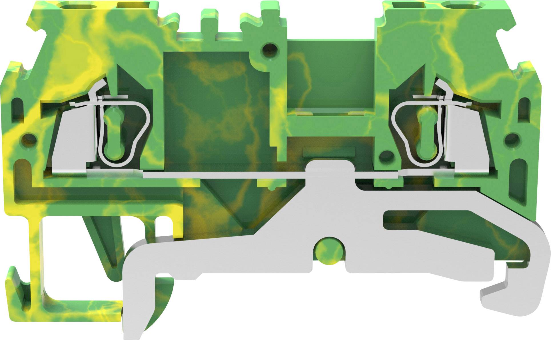 Degson WS1.5-PE-01P-1C-00A(H) Schutzleiterklemme Federklemme Grün, Gelb
