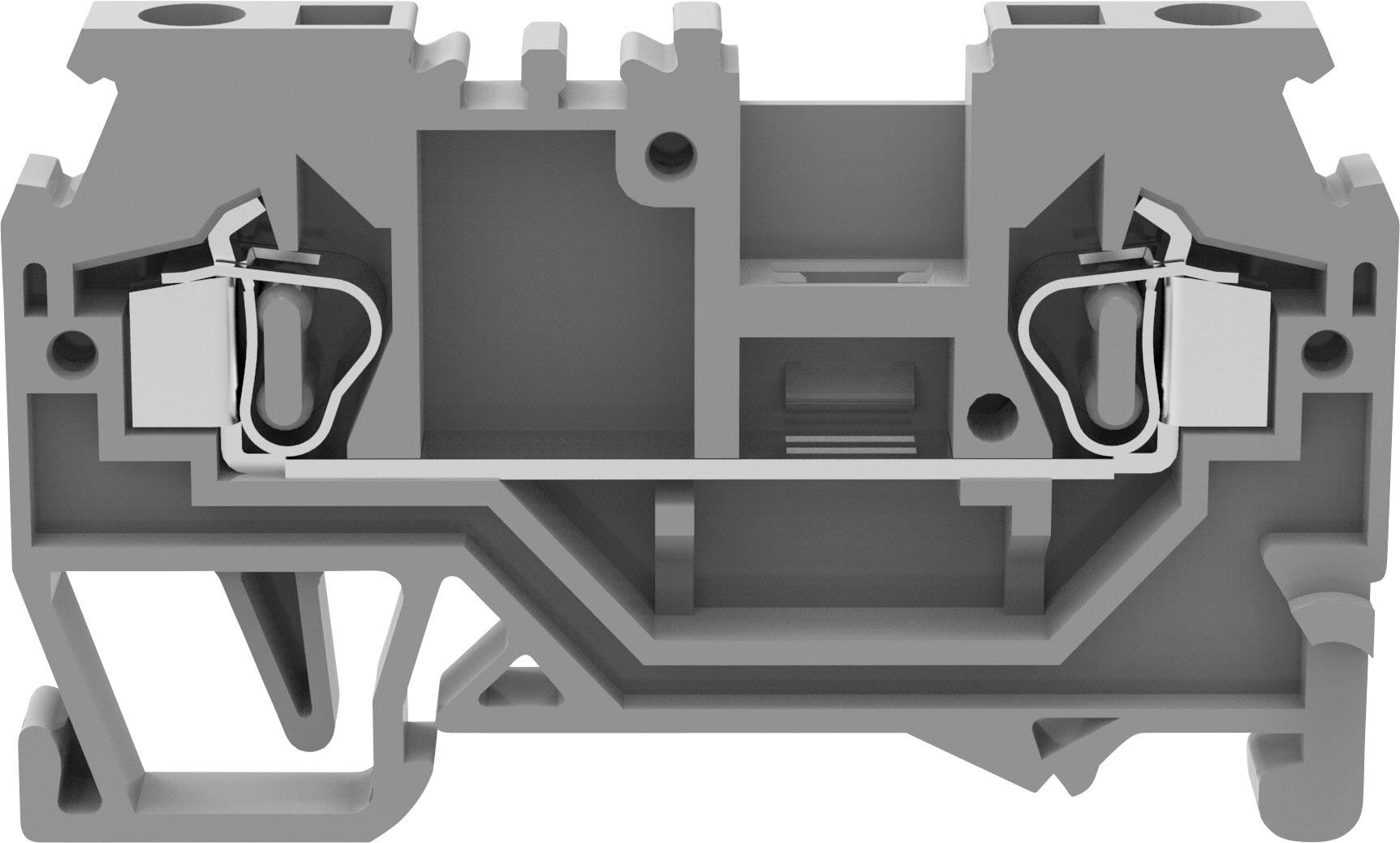 Degson WS2.5-01P-11-00A(H) Durchgangsklemme Federklemme Grau