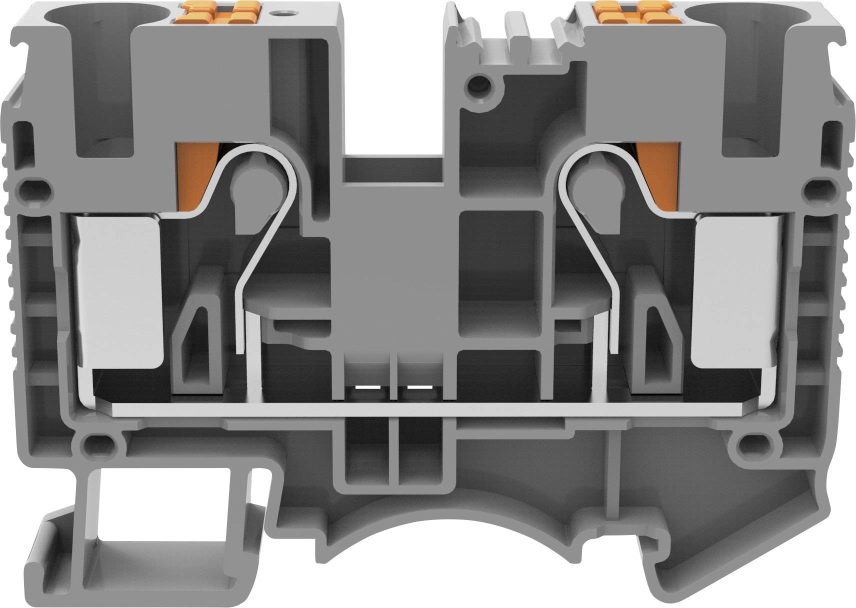 Degson DS10-01P-11-00-A(H) Durchgangsklemme Push-In-Klemme Grau