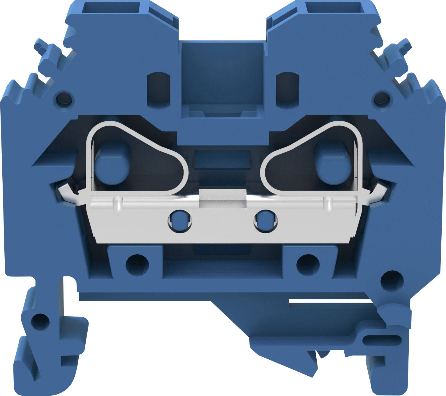 Degson WS6-SD-01P-12-00A(H) Durchgangsklemme Federklemme Blau