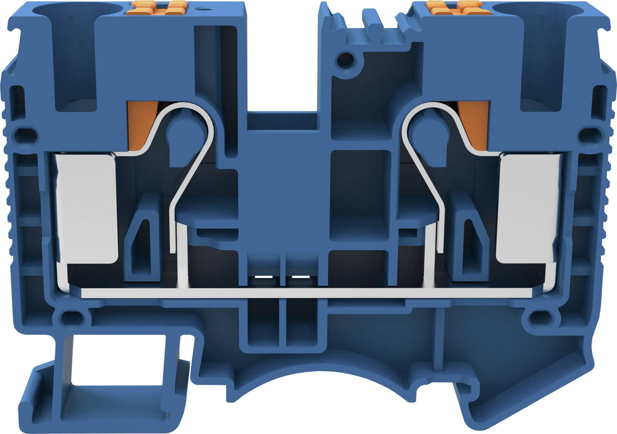 Degson DS10-01P-12-00-A(H) Durchgangsklemme Push-In-Klemme Blau