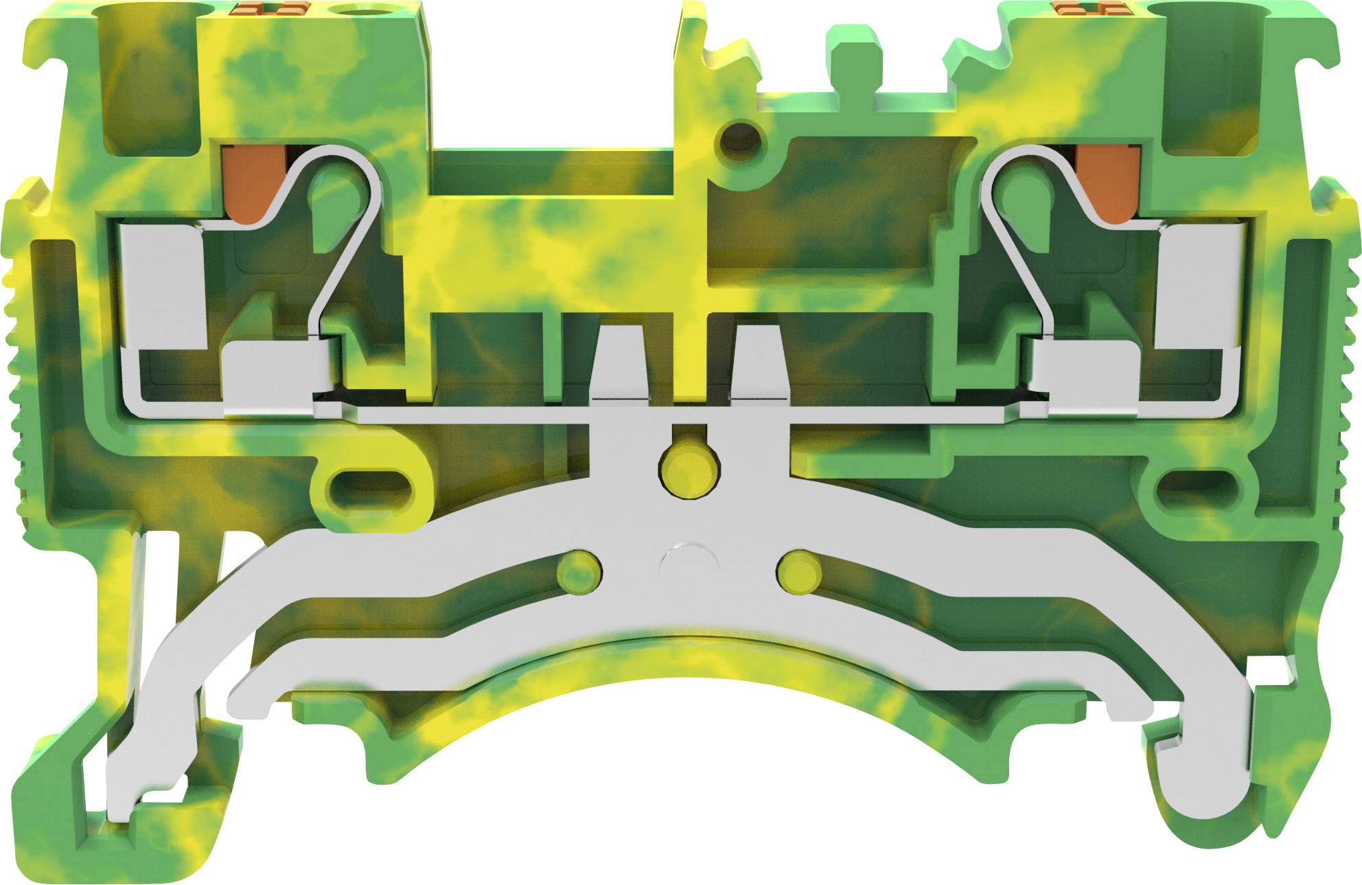 Degson DS1.5-PE-01P-1C-00A(H) Schutzleiterklemme Push-In-Klemme Grün, Gelb
