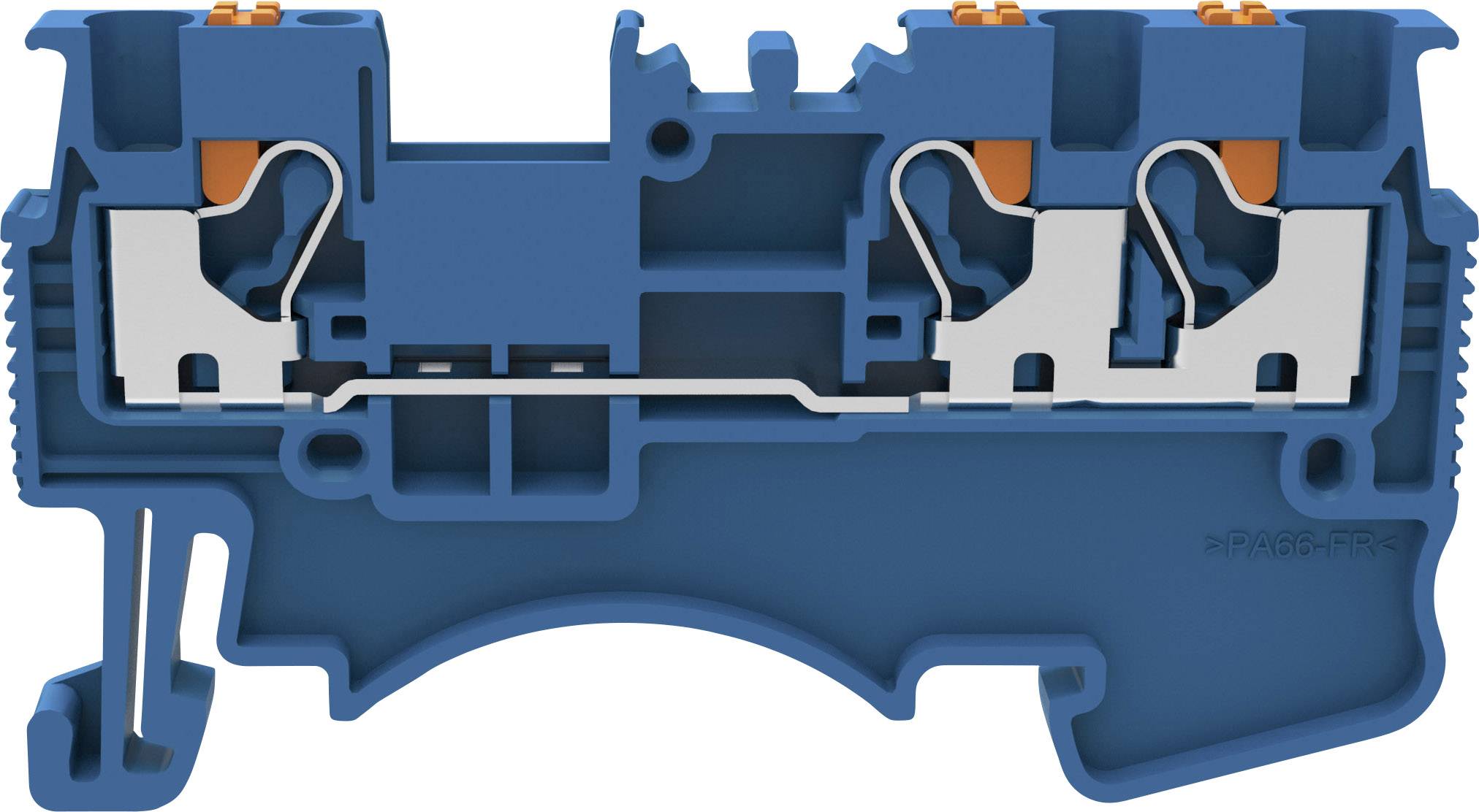 Degson DS1.5-TW-01P-12-00A(H) Durchgangsklemme Push-In-Klemme Blau