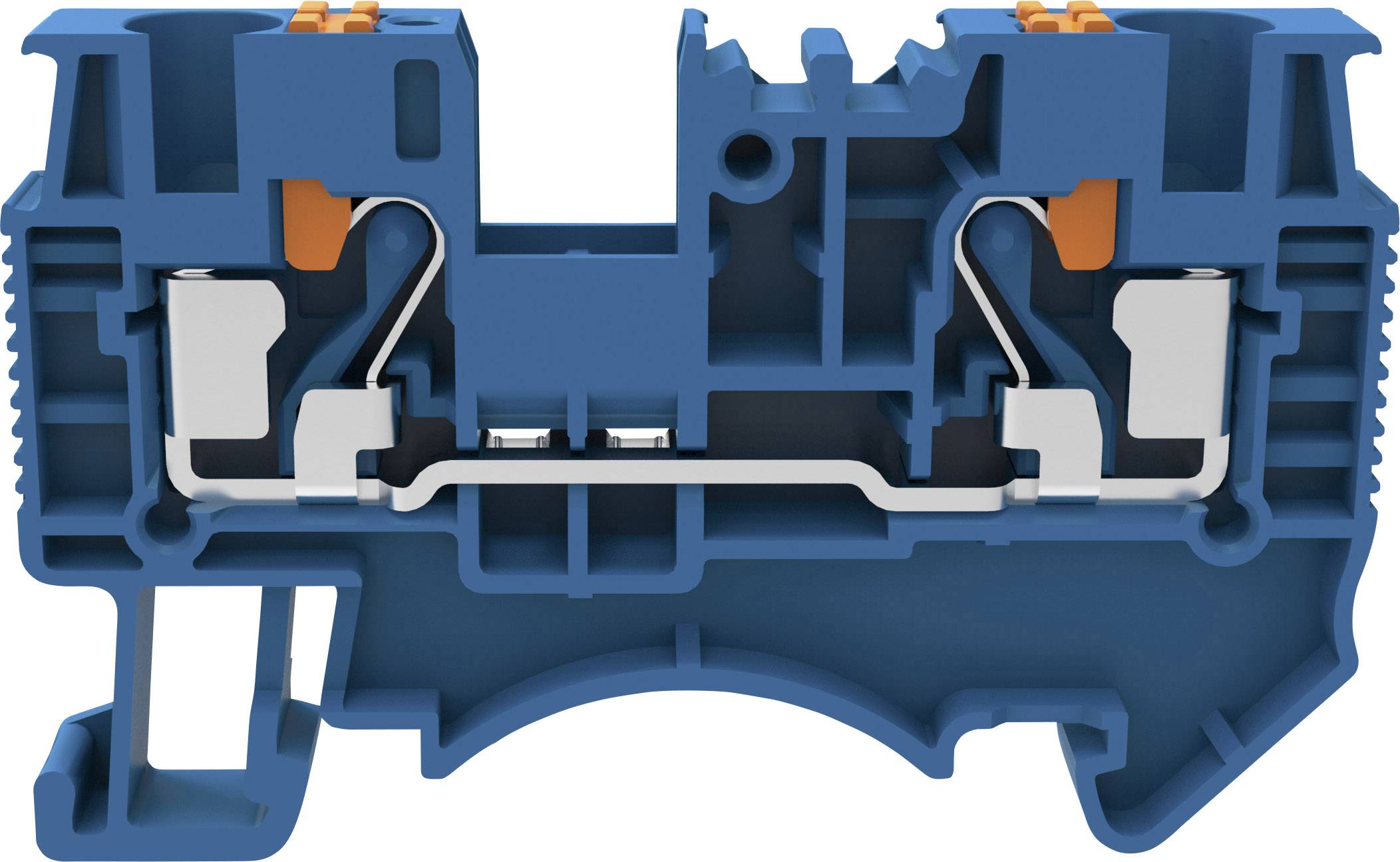 Degson DS4-01P-12-00-A(H) Durchgangsklemme Push-In-Klemme Blau