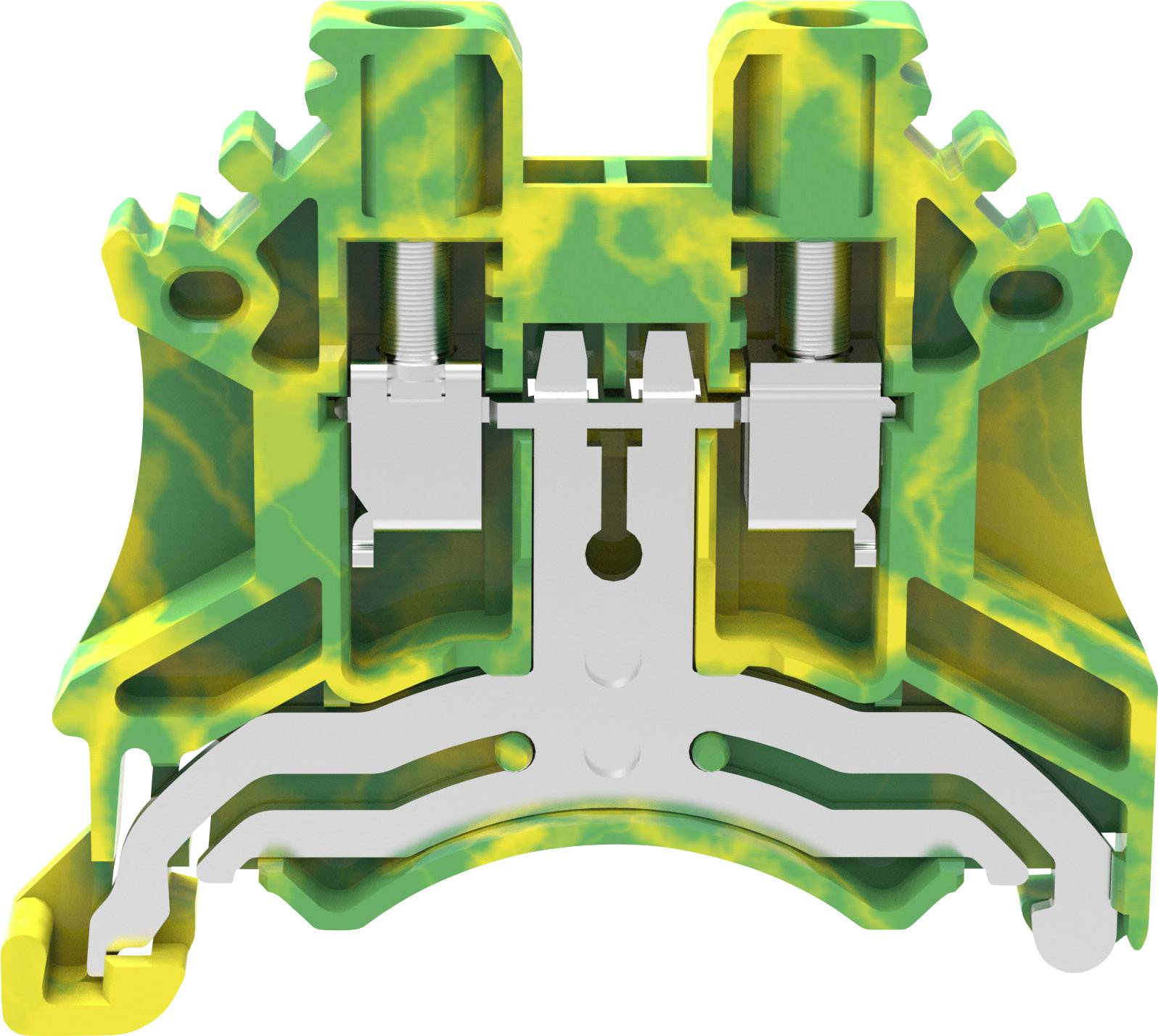 Degson DC2.5-PE-01P-1C-00A(H) Schutzleiterklemme Schraubklemme Grün, Gelb