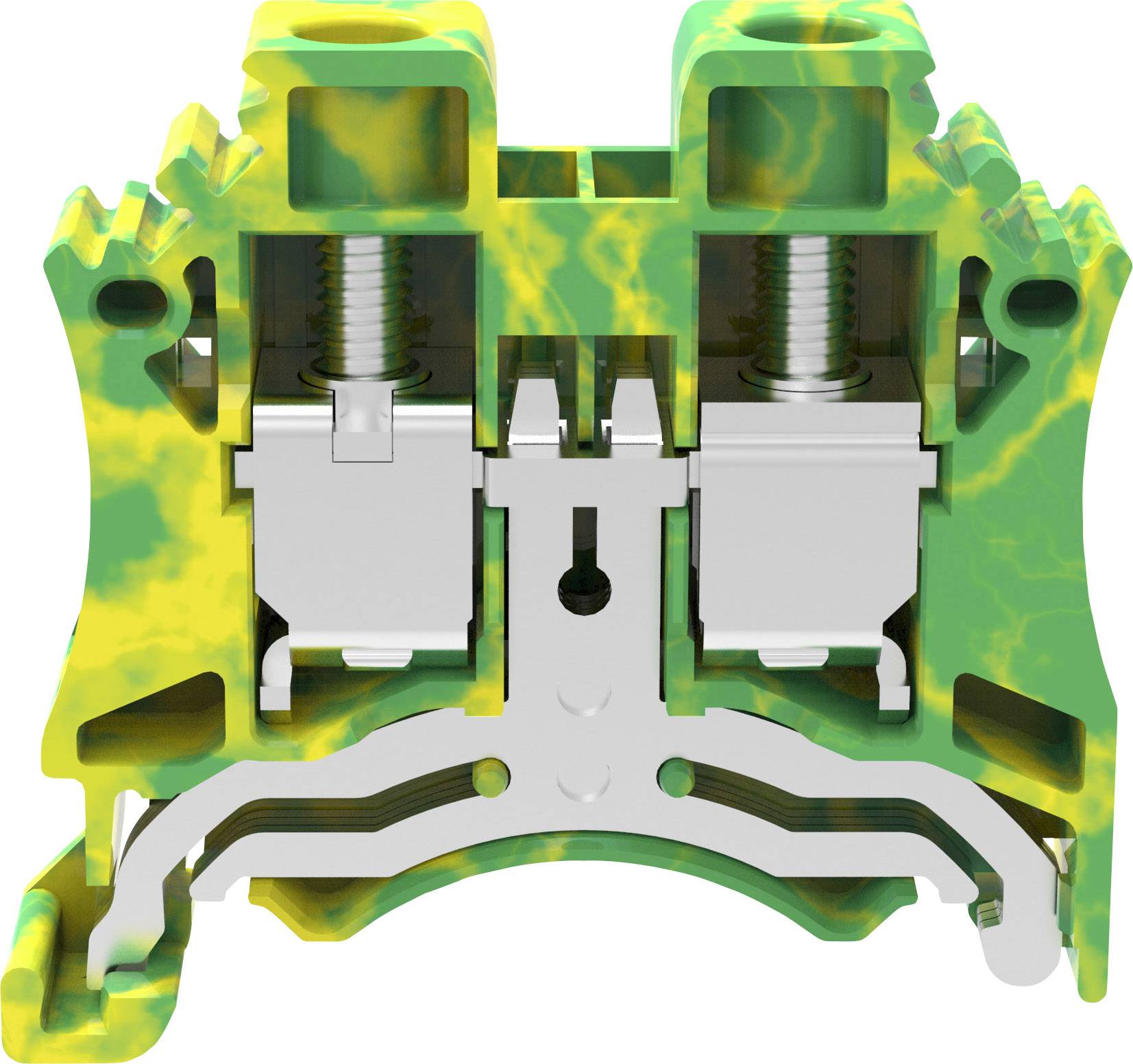 Degson DC10-PE-01P-1C-00A(H) Schutzleiterklemme Schraubklemme Grün, Gelb