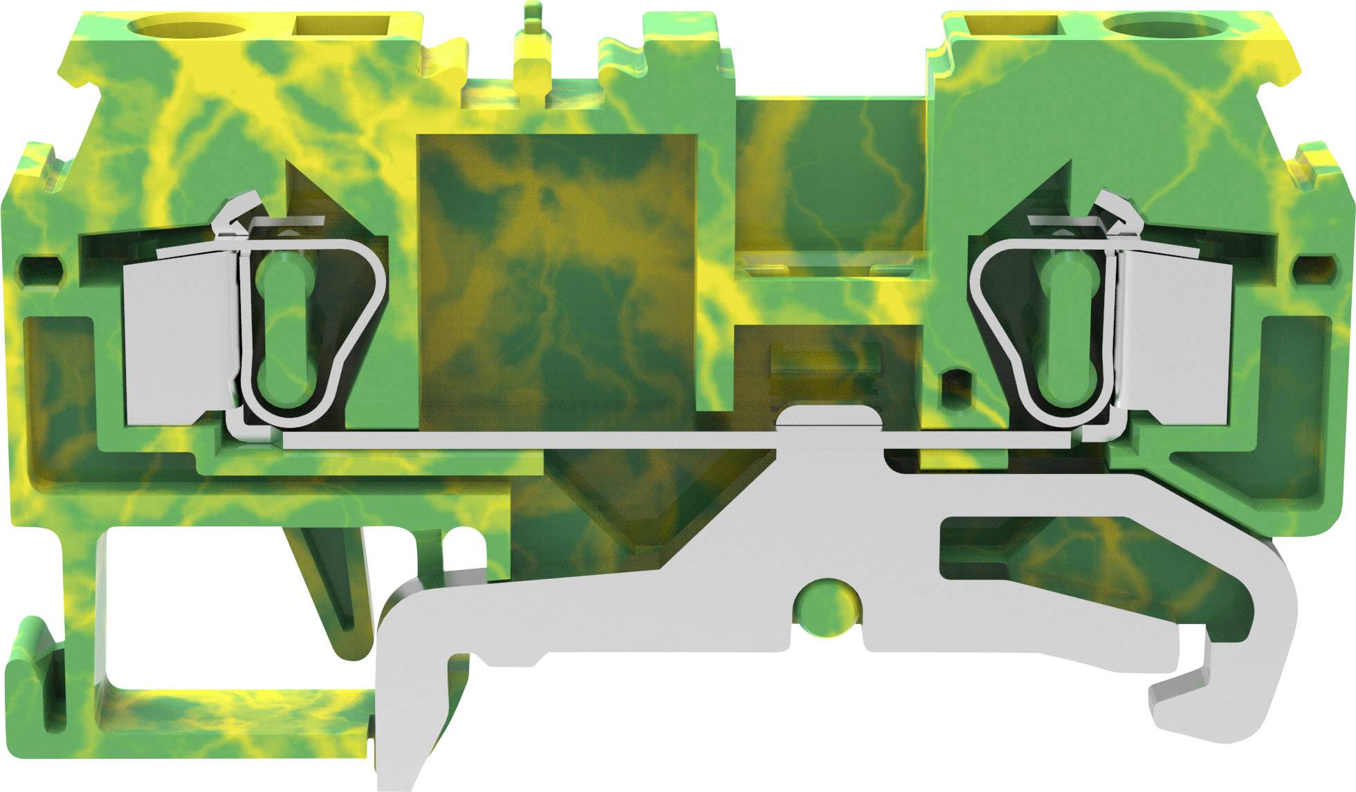 Degson WS4-PE-01P-1C-00A(H) Schutzleiterklemme Federklemme Grün, Gelb