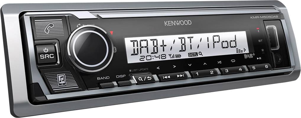 Kenwood KMR-M505DAB Marine Headunit DAB+ Tuner, Spritzwassergeschützt