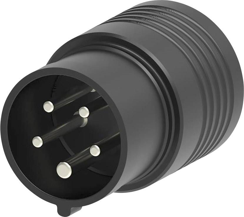 Schützinger SA 8713 Messadapter CEE-Stecker 32A 5polig - Buchse 4mm berührungssicher Schwarz