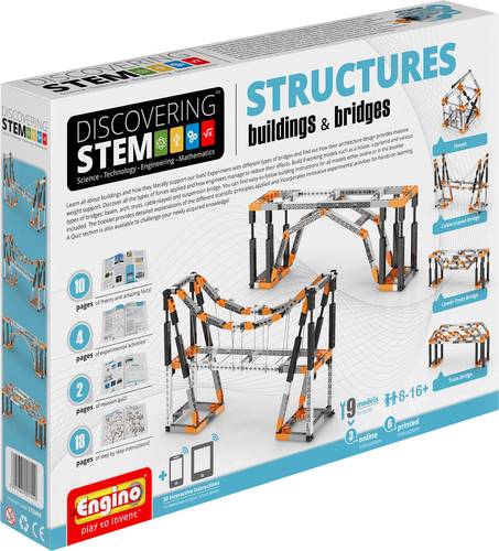 Engino Discovering STEM Bausatz Gebäude & Brücken