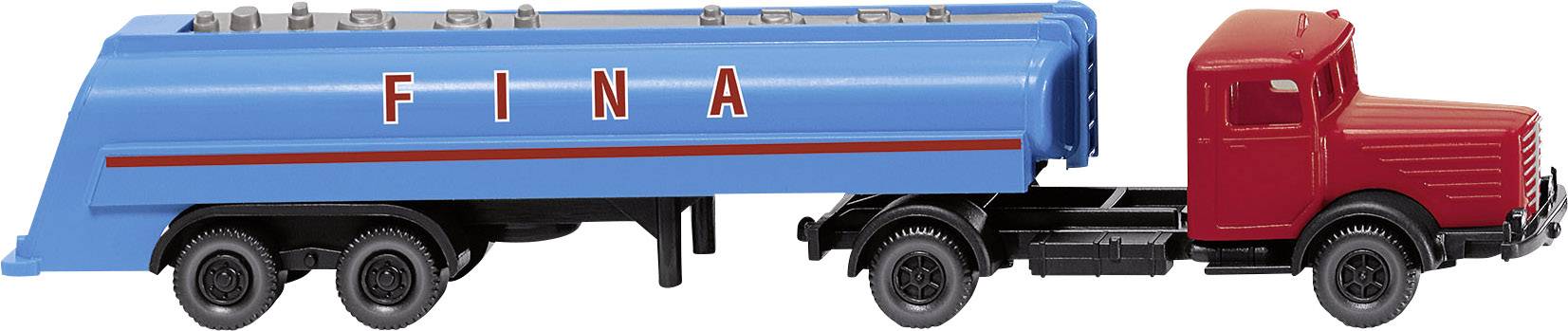 Wiking 0956 11 N Modell-LKW – Magirus Deutz Pritschensattelzug, Orange, Maßstab 1:160
