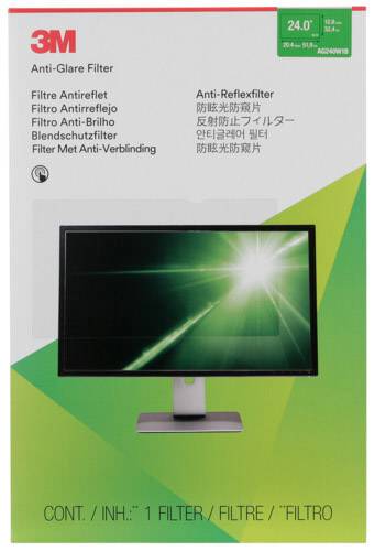 3M AG240W1B Blendschutzfilter 61,0cm (24") Bildformat: 16:10 7100084930 Passend für Modell (Gerätetypen): Universal