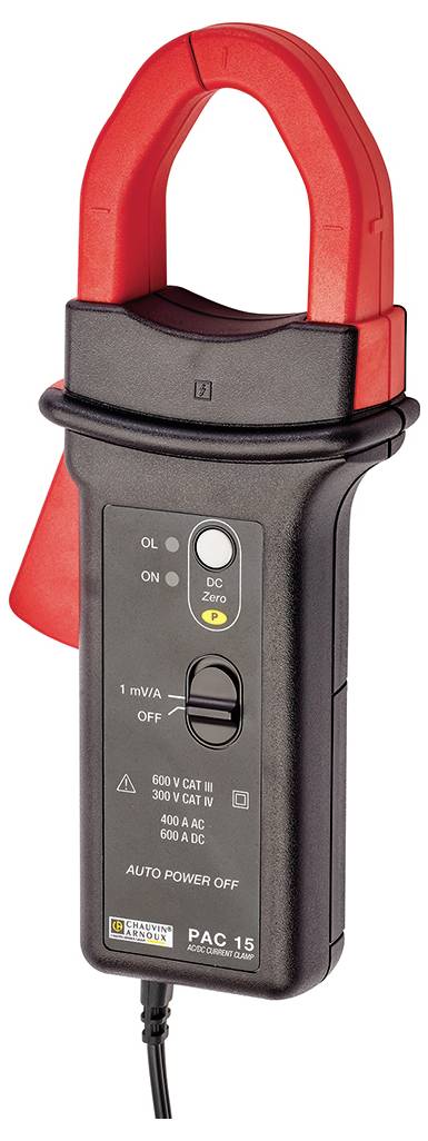 Chauvin Arnoux PAC 15 Stromzangenadapter Messbereich A/AC (Bereich): 0.5 - 400A Messbereich A/DC (Bereich): 0.5 - 600A