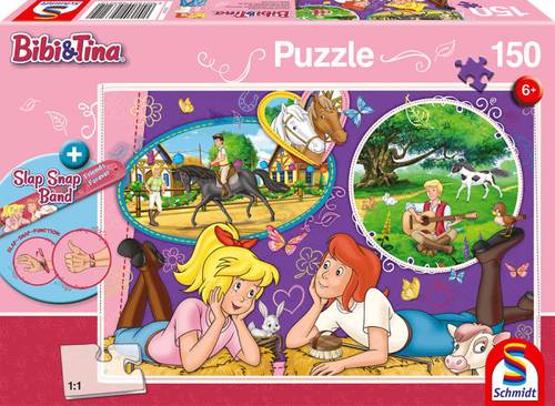 Schmidt Spiele Bibi und Tina: Freundinnen für immer + Slap-Snap-Band 56321