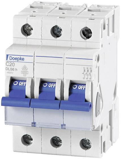 Doepke 09914294 DLS6H C20A 3polig 6KA Leitungsschutzschalter 3polig 20A 230 V, 400V