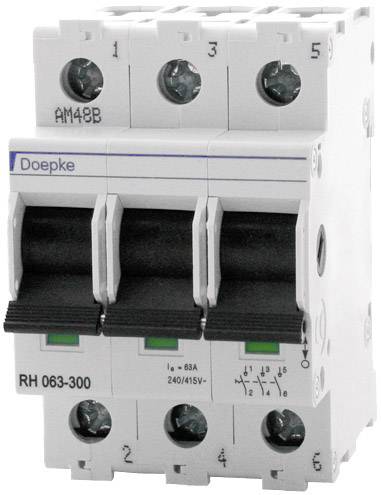 Doepke 09981062 RH 063-300 Hauptleitungsschutzschalter 3polig 63A 240 V, 415V