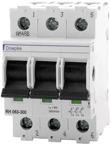 Doepke 09981062 RH 063-300 Hauptleitungsschutzschalter 3polig 63 A 240 V, 415 V