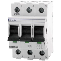 Doepke 09981062 RH 063-300 Hauptleitungsschutzschalter 3polig 63A 240 V, 415V Doepke 09981062 RH 063-300 Hauptleitungsschutzschalter 3polig 63A 240 V, 415V