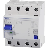 Doepke 09146905 DFS4 063-4/0,30-A S 4polig 63/0,3A Fehlerstrom-Schutzschalter A 4polig 63A 0.3A 230 V, 400V Doepke 09146905 DFS4 063-4/0,30-A S 4polig 63/0,3A Fehlerstrom-Schutzschalter A 4polig 63A 0.3A 230 V, 400V